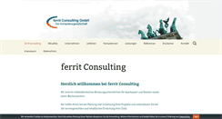 Desktop Screenshot of ferrit-consulting.de
