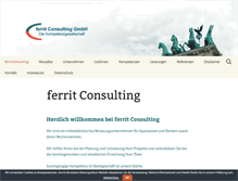 Tablet Screenshot of ferrit-consulting.de
